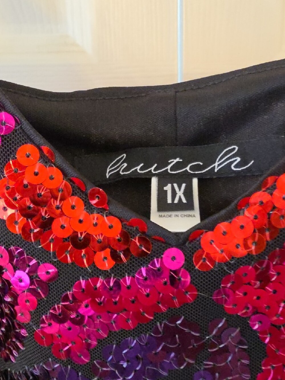 Hutch Sequin Midi Slip Dress in Purple and Pink-Red Mix - Picture 3 of 7